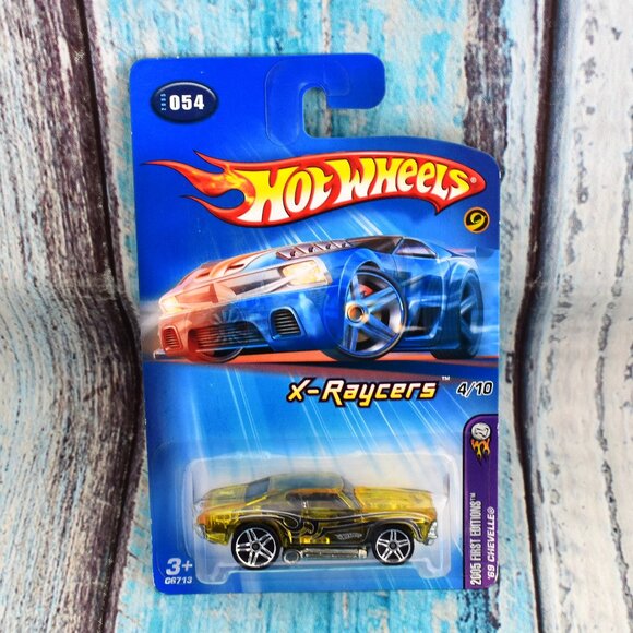 2005 Hot Wheels #054 First Edition '69 CHEVELLE X-Raycers 4/10 G6713 NEW - Picture 1 of 6
